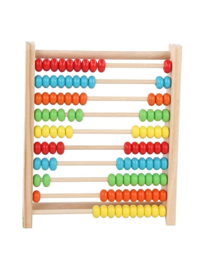 Capstro Wooden 10-Row Calculating Frame for Kids – Colorful Bead Counting Abacus for Early Number Practice | Preschool Math Learning Toy for Ages 3+ – Colorful Counting Abacus Rack - Image 2